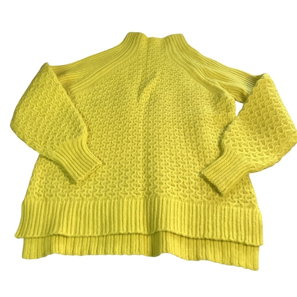 Anthropologie Yellow Cable Knit Women's Sweater